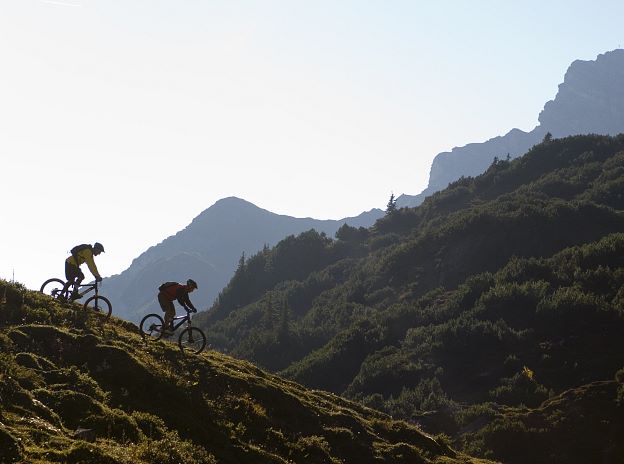 Mountainbiken im Klostertal